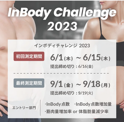 InBody Challenge 2023　終了！